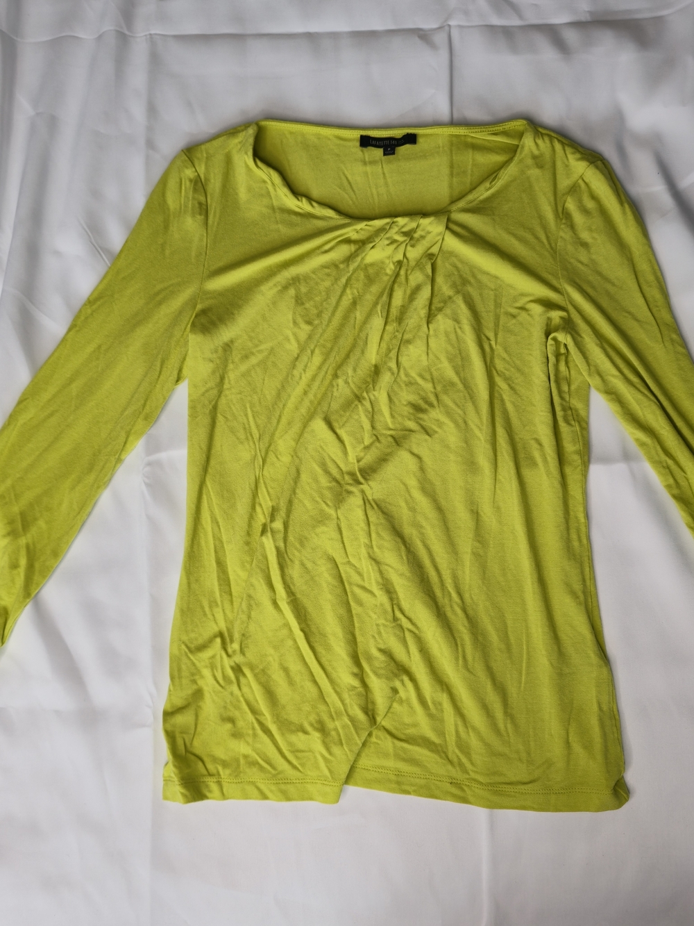 Lafayette 148 long-sleeve top in yellow